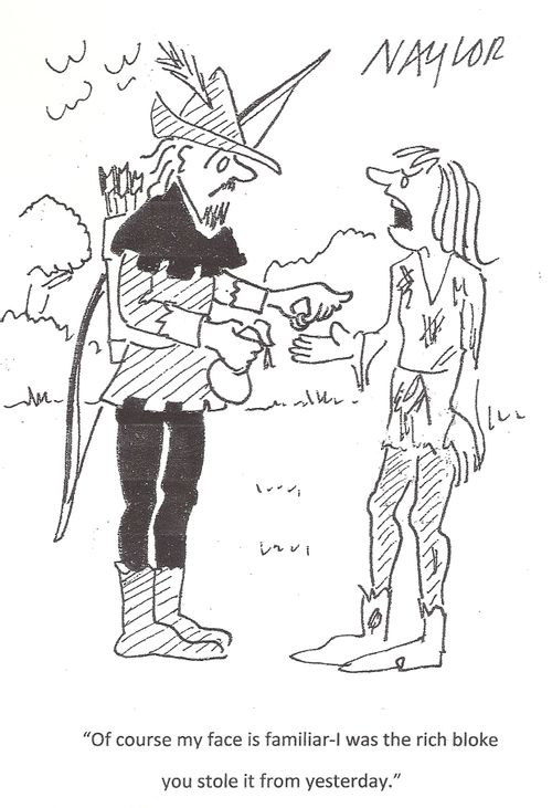 'Of course my face is familiar - I was the rich bloke you stole it from yesterday.'