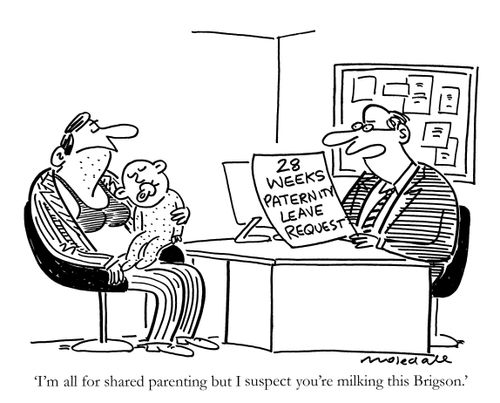 'I'm all for shared parenting but I suspect you're milking this Brigson.'