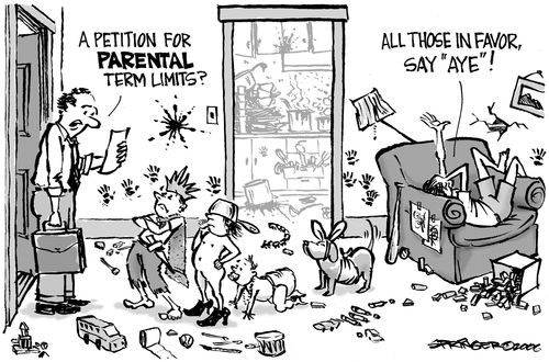 Children Demand Parental Term Limits.