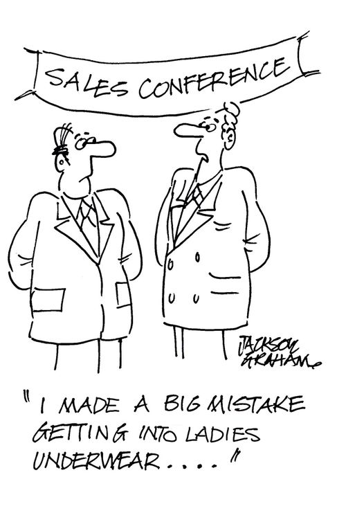 "I made a big mistake getting into ladies underwear..."