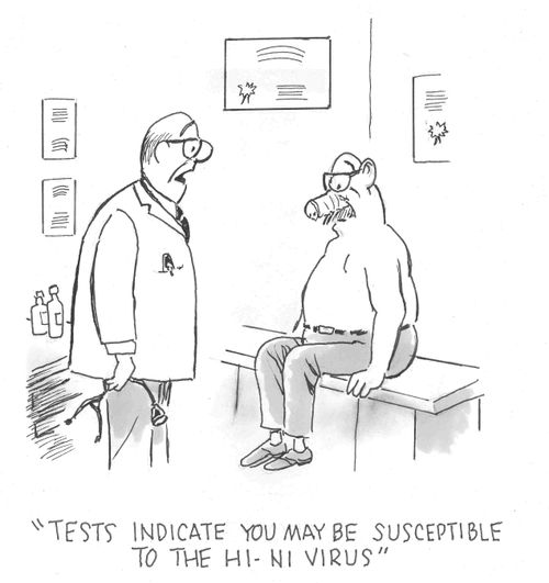 'Tests indicate you may be susceptible to the H1-N1 virus'