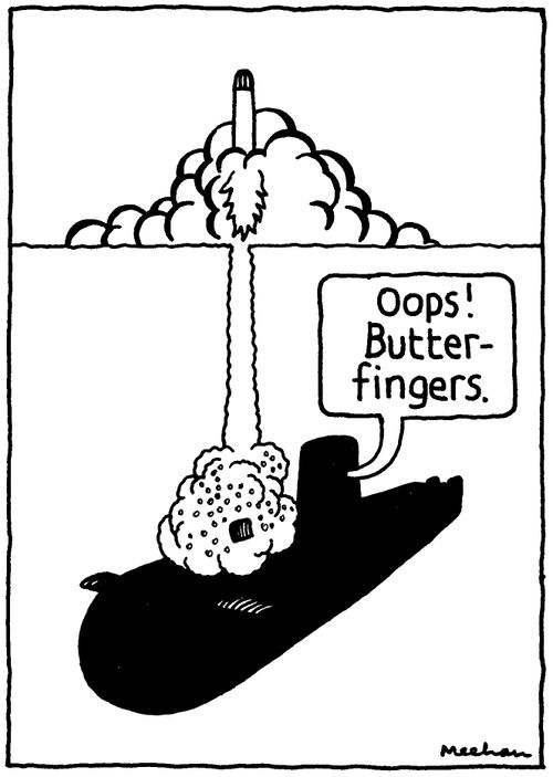 'Oops! Butter-fingers.'