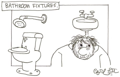 Bathroom fixtures.
