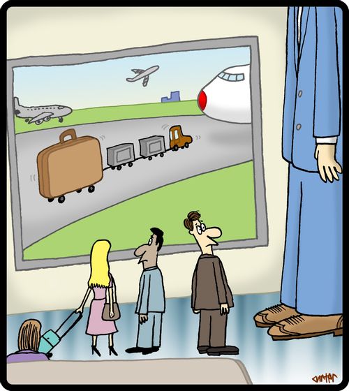 A Giant at the Airport.