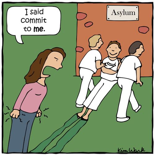 'I said commit to me.'