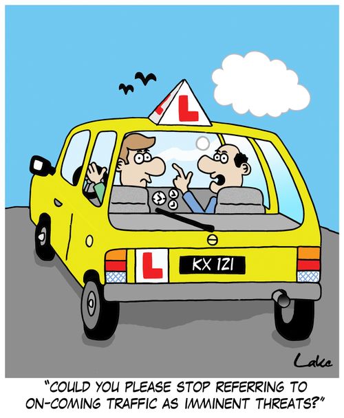 'Could you please stop referring to on-coming traffic as imminent threats?'