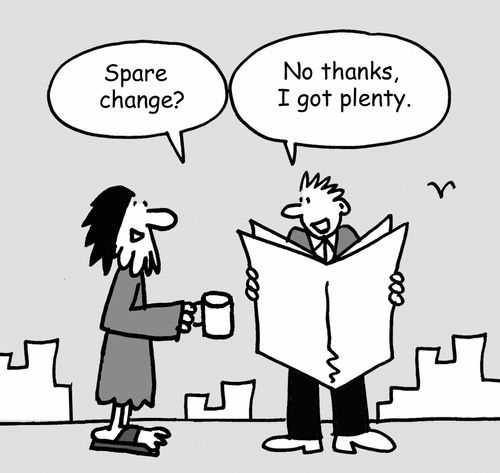 'Spare change.'