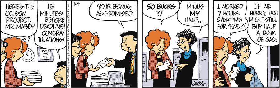 'Your bonus as promised.'