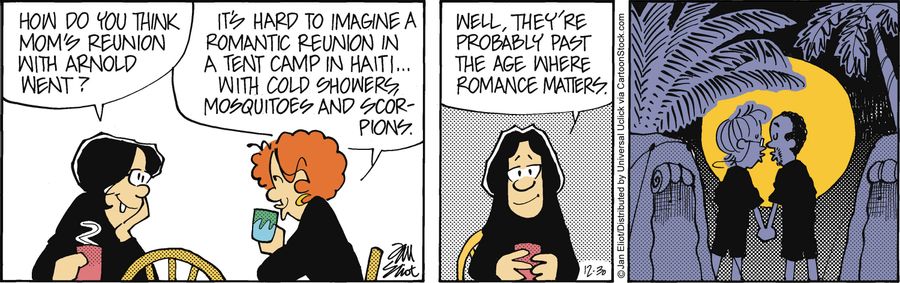 'Well, they are probably past the age where romance matters.'