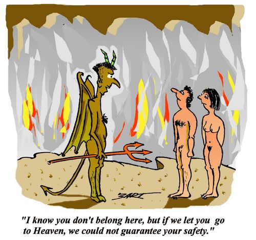 'I know you don't belong here, but if we let you go to Heaven, we couldn't not guarantee your safety.'