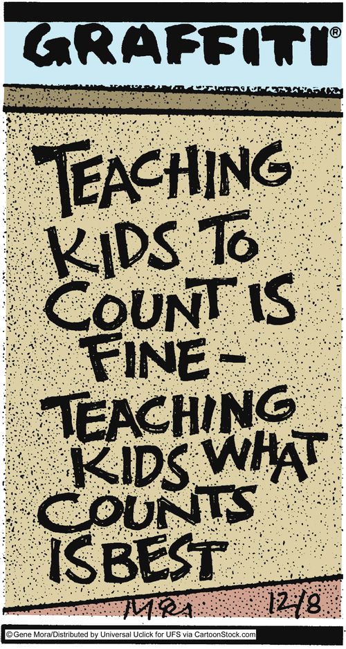 Teaching kids to count is fine - teaching kids what counts is best.