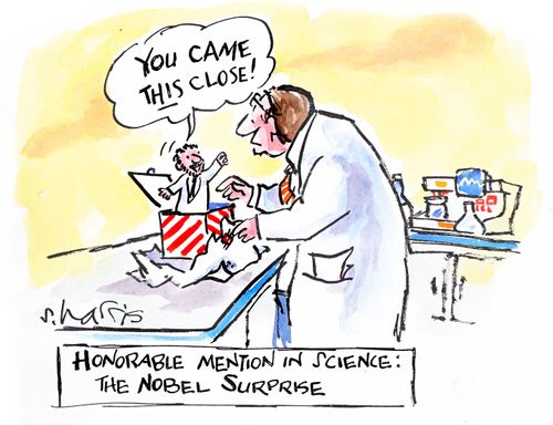 Honorable mention in science: the Nobel surprise.