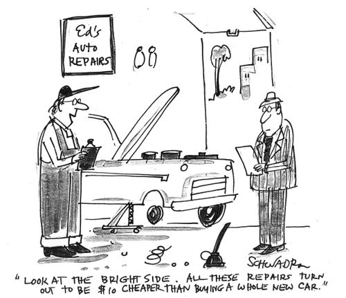 These repairs turn out to be cheaper than buying a whole new car.