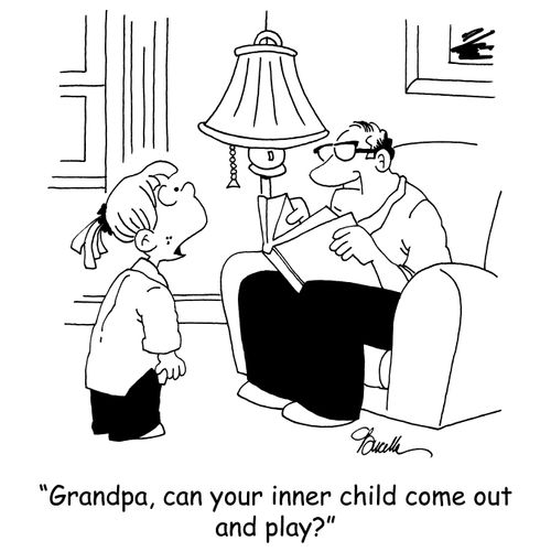 'Grandpa, can your inner child come out and play?'