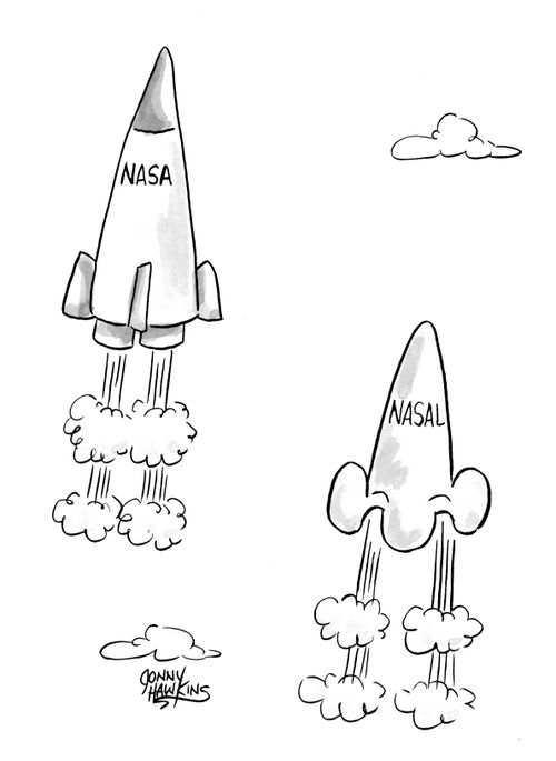 Rockets of Nasa and nasal.