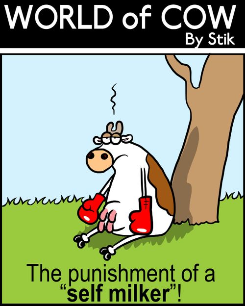 The punishment of a 'SELF MILKER'!