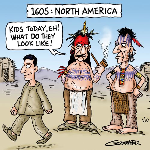 'Kids today eh What do they look like'