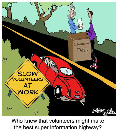 Who knew that volunteers might make the best super information highway?