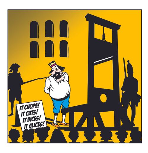 Guillotine Advert.