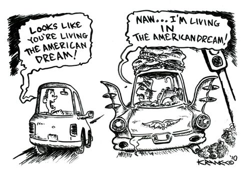 'Looks like you're living the American dream!'