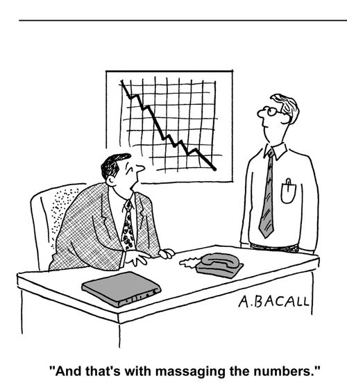 And that's massaging the numbers.