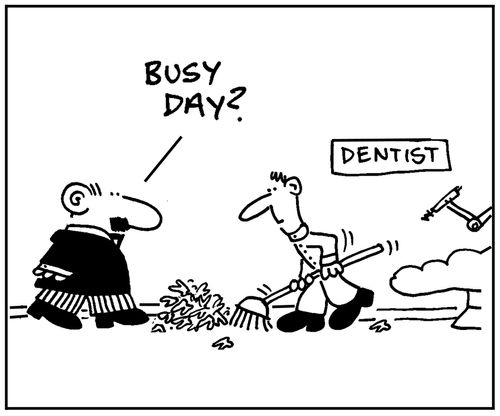 'Busy day?'