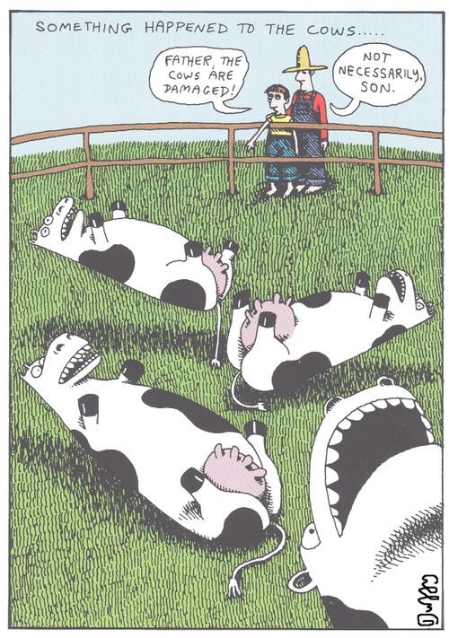 Something happened to the cows...