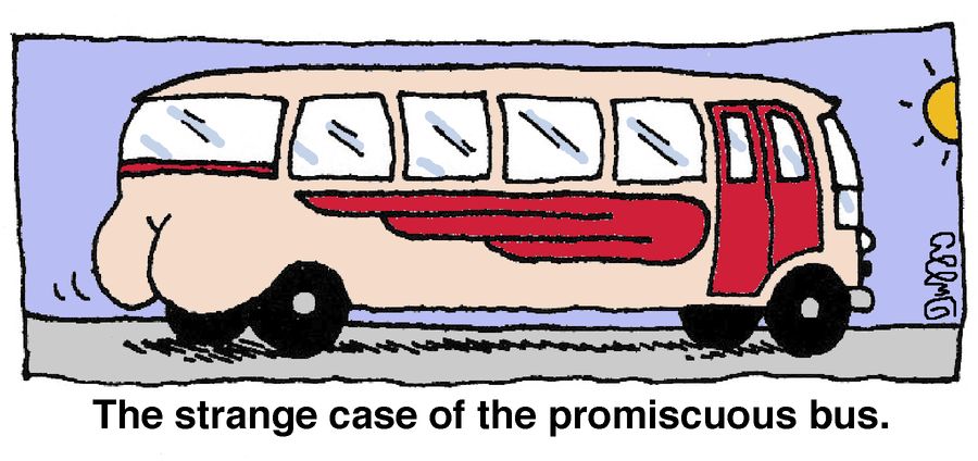 The strange case of the promiscuous bus.