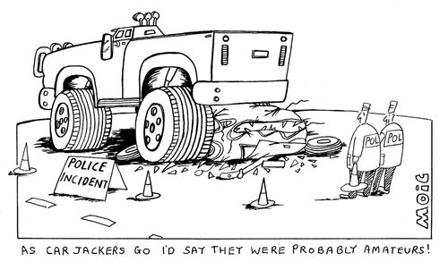 As Car Jackers Go I'd Say they were Probably Amateurs!