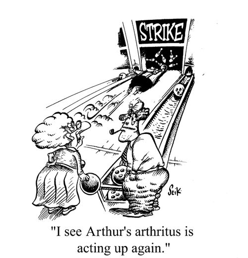 "I see Arthur's arthritus is acting up again."