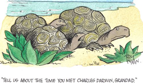 'Tell us about the time you met Charles Darwin, grandad.'