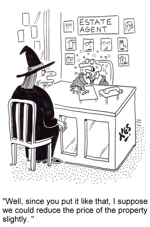 'Well, since you put it like that, I suppose we could reduce the price of the property slightly.'