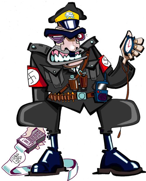 Nazi Traffic Warden.