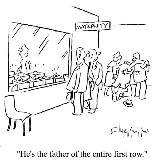 'He's the father of the entire first row.'