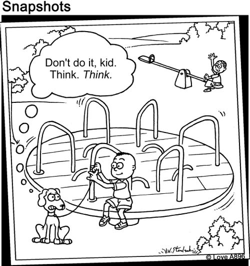 "Don't do it, kid. Think. Think."