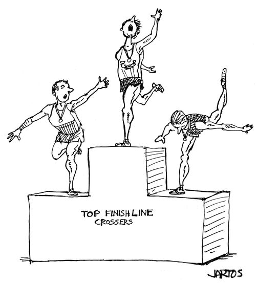 Top Finish Line Crossers.