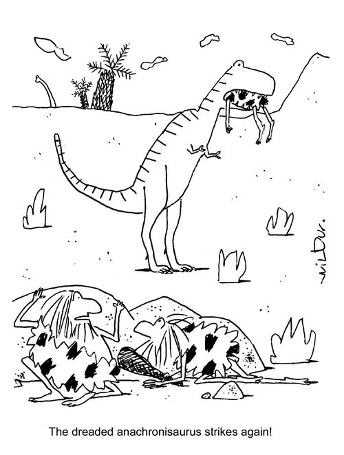 'The dreaded Anachronisaurus strikes again!'