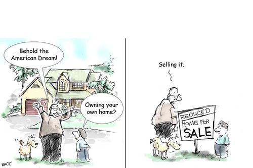 'American Dream' switches from owning to selling home.