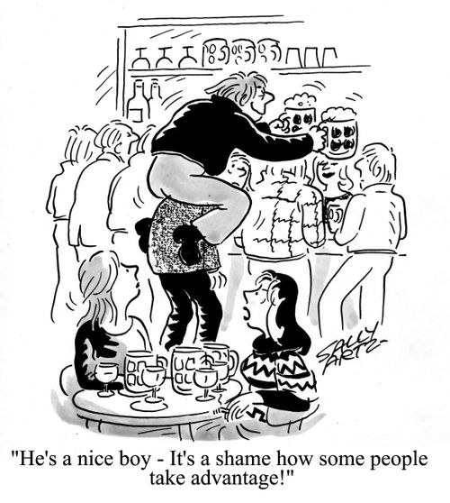 'He's a nice boy - It's a shame how some people take advantage!'