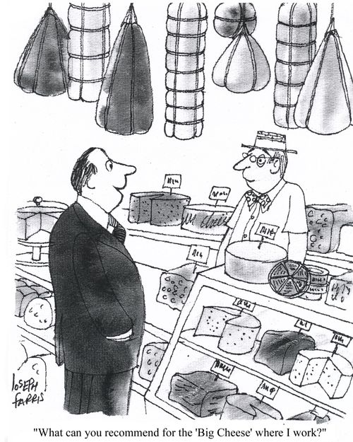 'What can you recommend for the 'Big Cheese' where I work?'