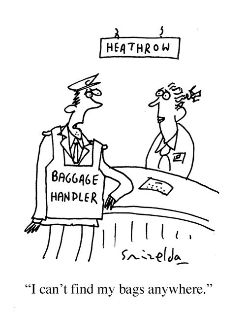 Heathrow baggage handler - 'I can't find my bags anywhere.'