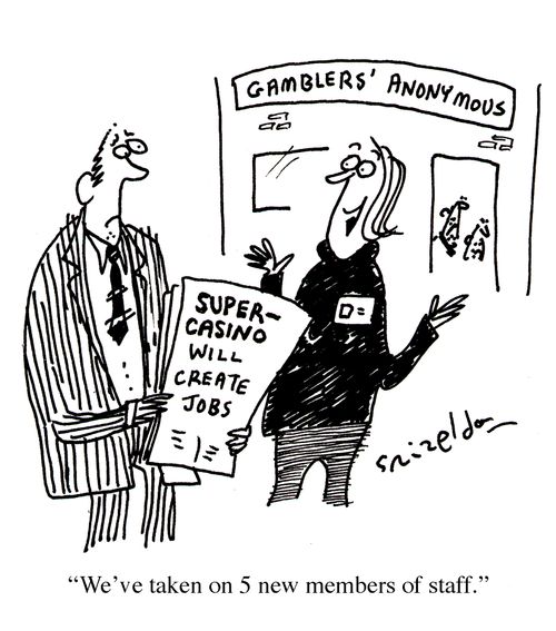Gamblers' Anonymous - 'We've taken on 5 new members of staff.'