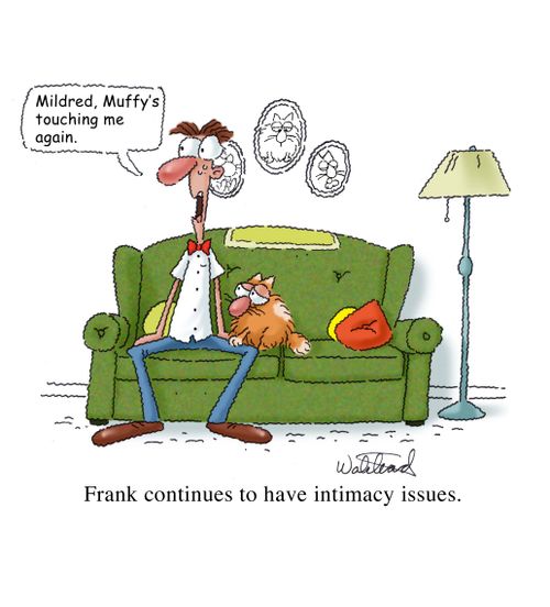 Frank has intimacy issues.