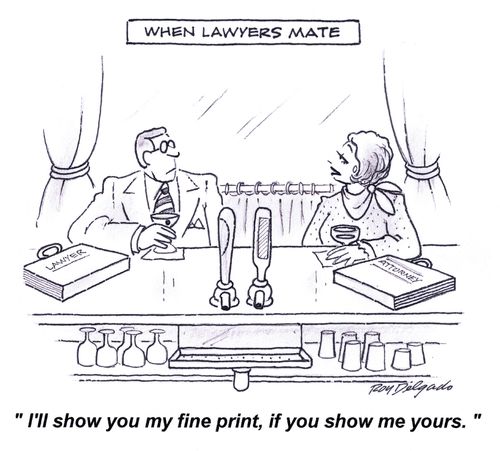 'I'll show you my fine print, if you show me yours.'