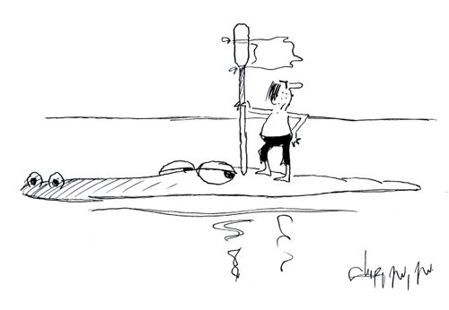 Mistaken crocodile.
