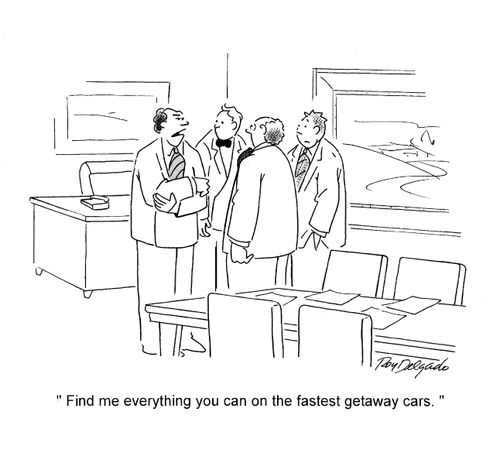 'Find me everything you can get on the fastest getaway cars.'