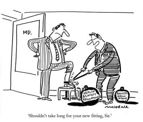'Shouldn't take long for your new fitting, Sir.'