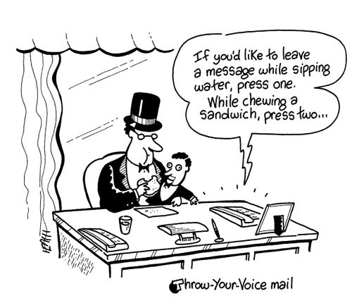 Throw-Your-Voice Mail.