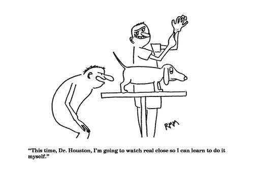 'This time, Dr. Houston, I'm going to watch real close...