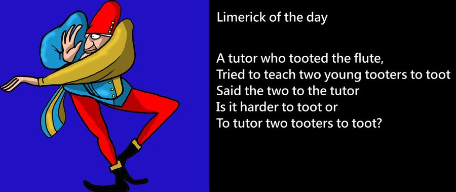 Limerick of the day.